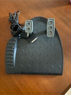 Amazon Black PC Game Foot Pedal Controller with Gray Buttons